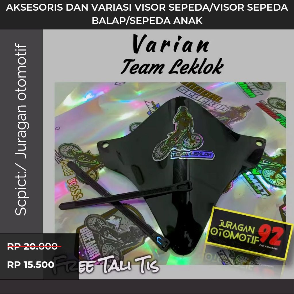 Promo  Aksesoris dan Variasi Visor Sepeda/Visor Sepeda Balap/Sepeda Anak