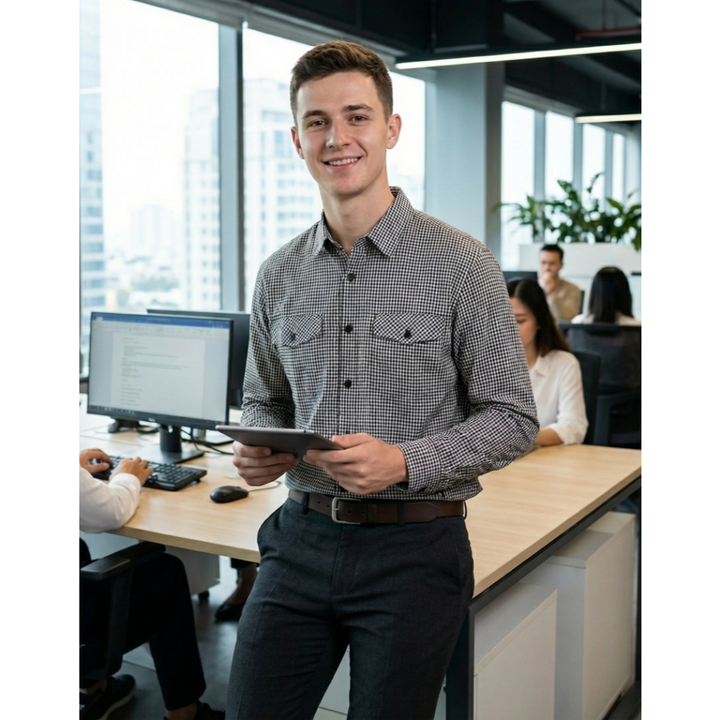 Kemeja Hitam Kotak Kotak Kecil Kemeja Outdoor Lengan Panjang Bagus Berkualitas CRATER CER 02