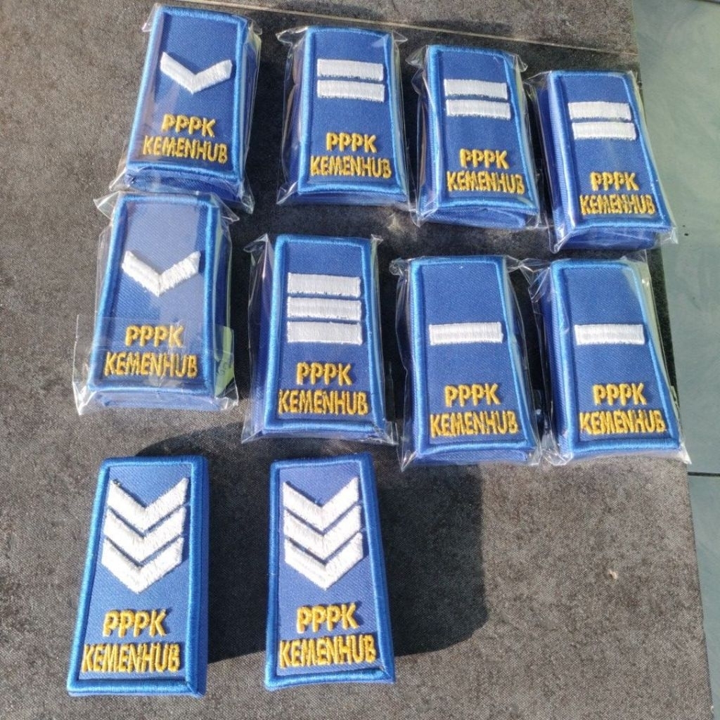 pangkat p3k kemenhub/pangkat pppk kemenhub/pangkat p3k dishub bordir timbul