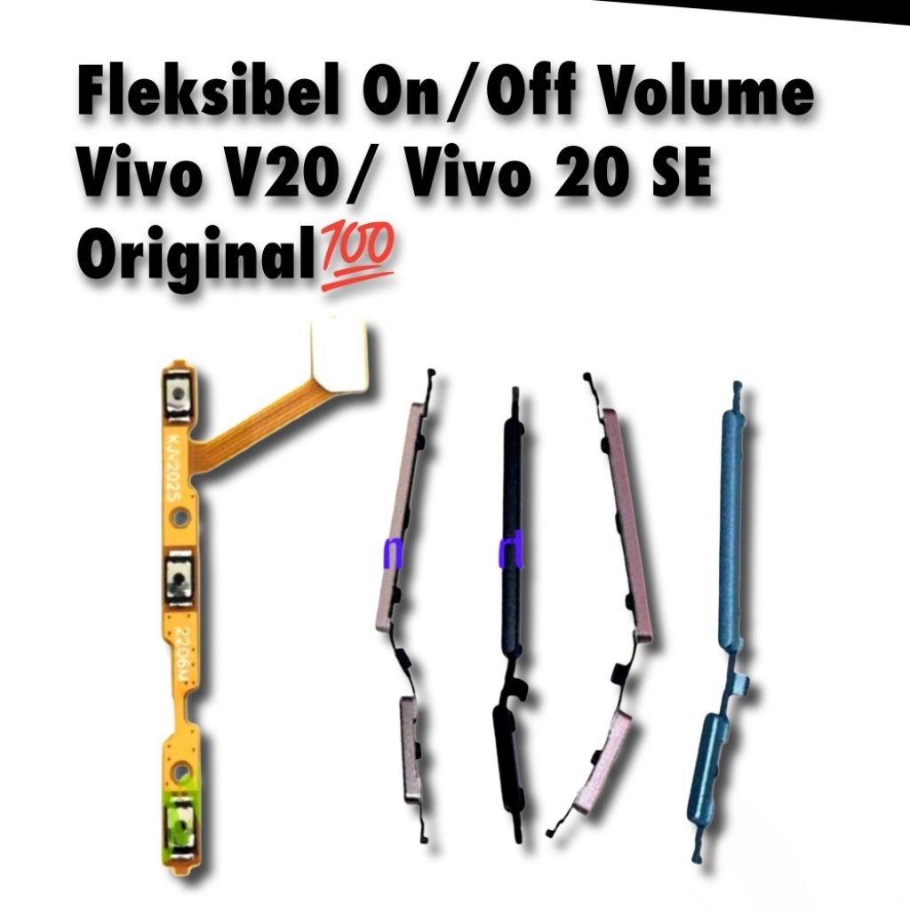 Tombol Fleksibel+ Tombol Luar On/off Volume Vivo V20/V20 SE