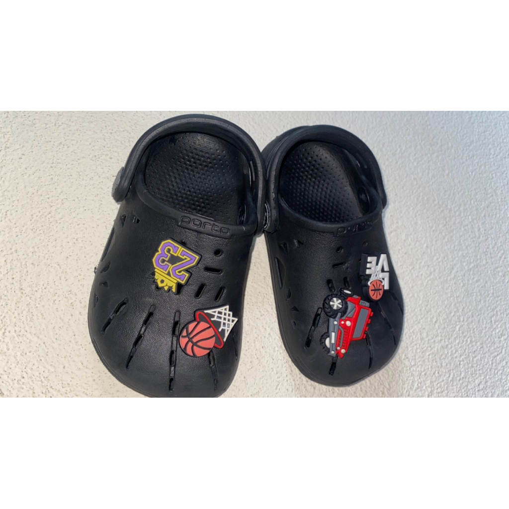 [PRELOVED] Sandal Anak Laki Laki 2 tahun hitam mobil Sendal Porto Anak Terbaru Kekinian Bahan Karet 