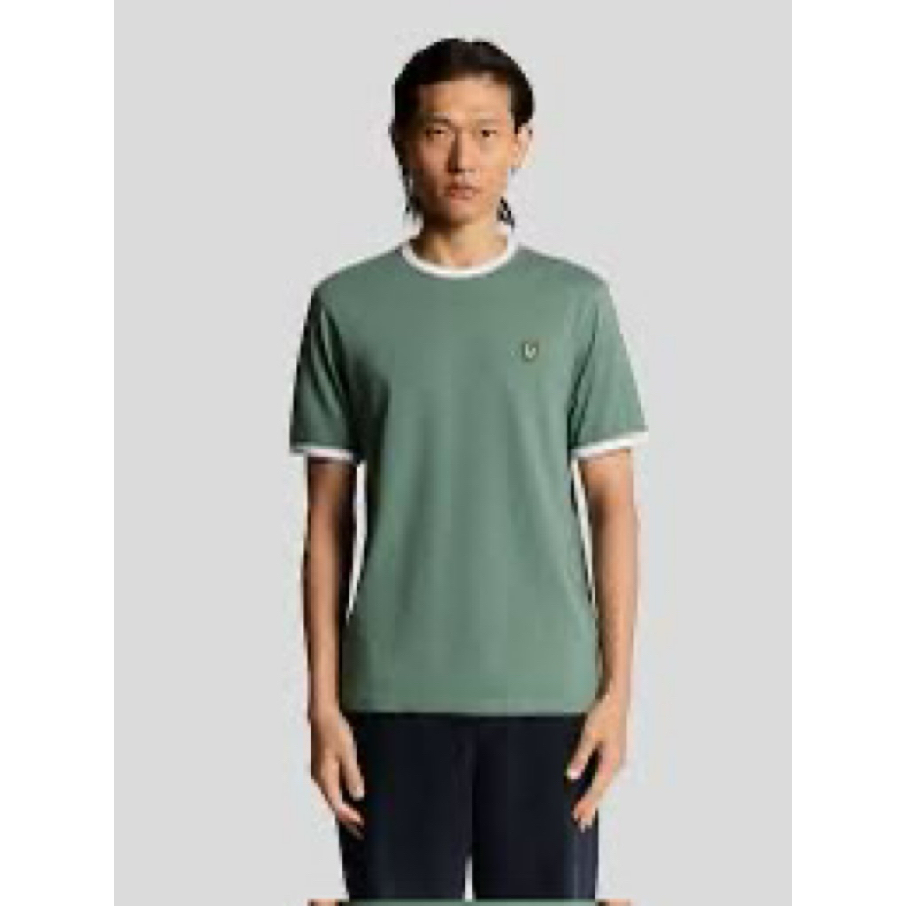 Lyle & Scott Ringer Tshirt Green White