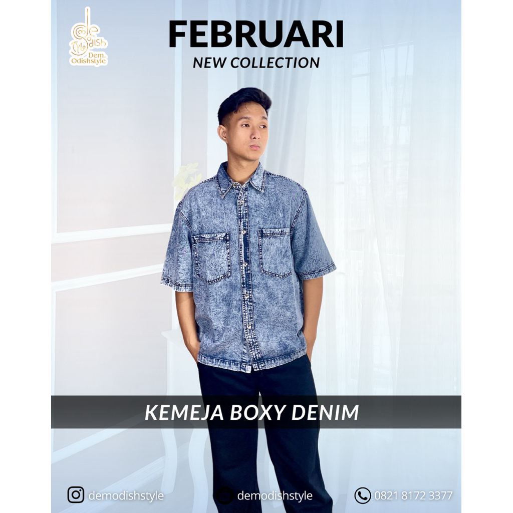 KEMEJA BOXY DENIM