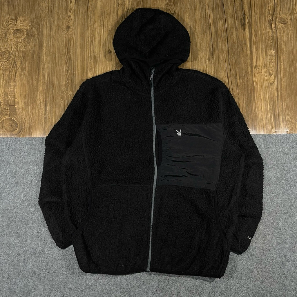 Jaket fleece hoodie Playboy second