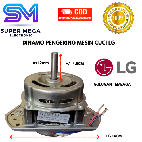 Dinamo Pengering Mesin Cuci LG WP-1250R ORIGINAL 100%