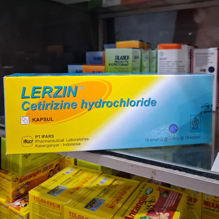 LERZIN CETRIZINE HYDROCHLORIDE 10 Tablet - Obat Gatal Alergi