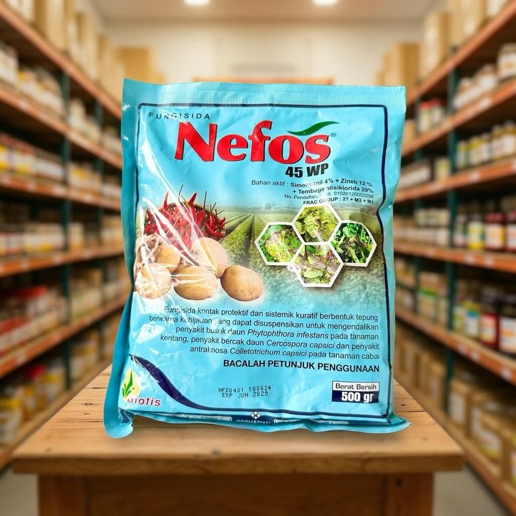 Fungisida Nefos 45 WP 500gr Untuk Tanaman Tomat