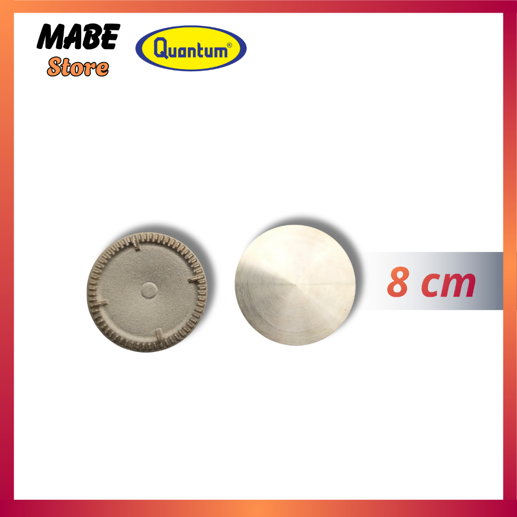 QUANTUM | Burner Kuningan Kompor Gas 8cm API LILIN | Spare Part Kepala Tungku Original