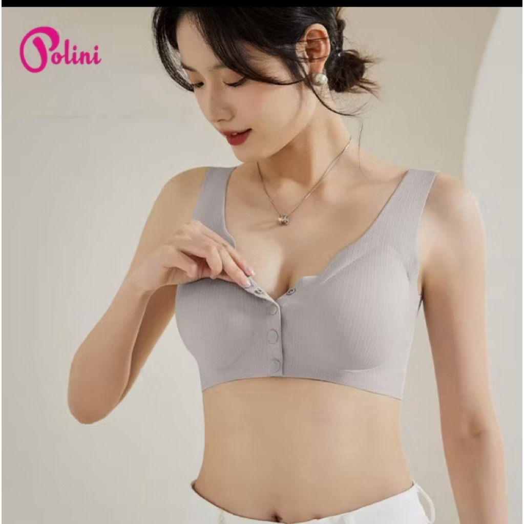 bra busui seamless/bh wanita kancing depan/bh seamless/bra polini ori