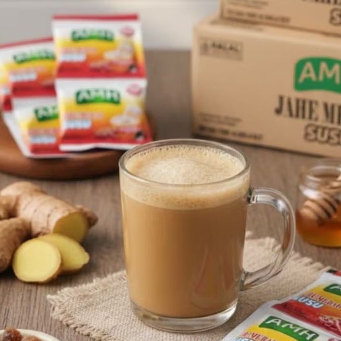AMH SUSU 1 RENTENG | Jahe Merah AMH Susu + Ginseng | AMH SUSU