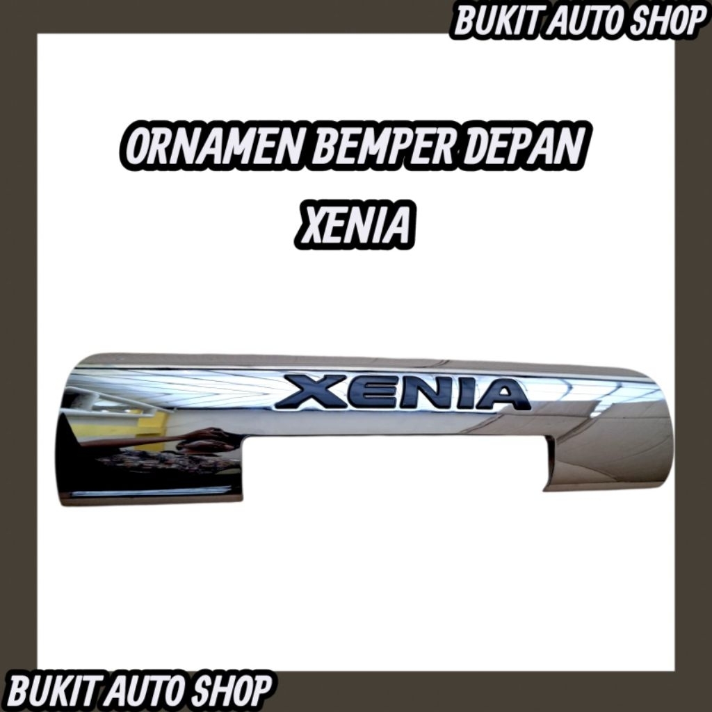ORNAMEN BEMPER BUMPER DEPAN XENIA KUMIS DEPAN BEMPER XENIA CHROM ORIGINAL PREMIUM