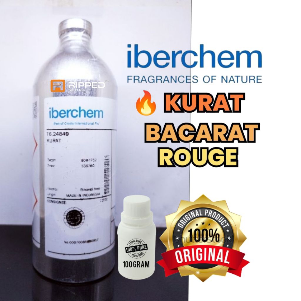 100ml Bibit Parfum Murni Bacarat Baccarat Kurat By Original Iberchem