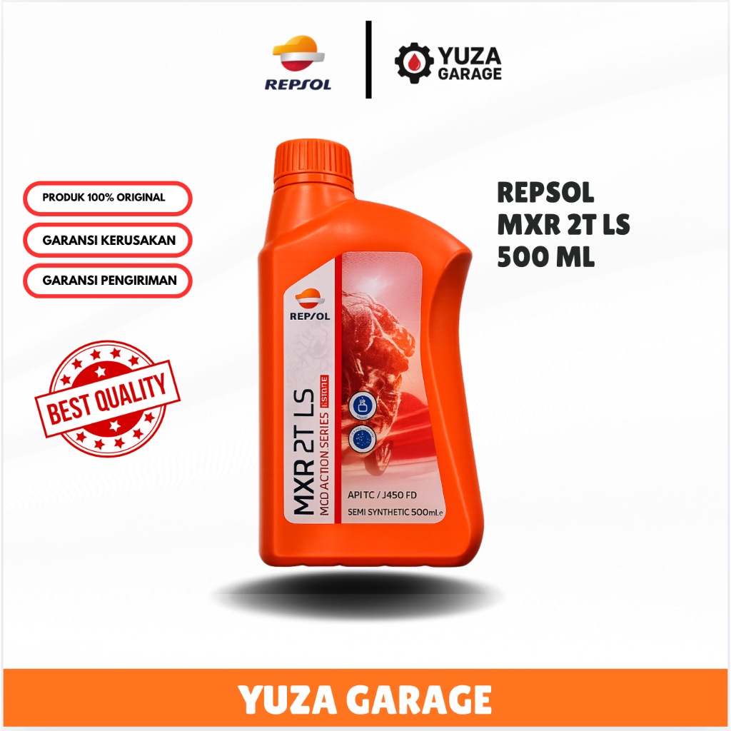 Repsol MXR 2T LS 500 ml Oli motor 2T Low Smoke