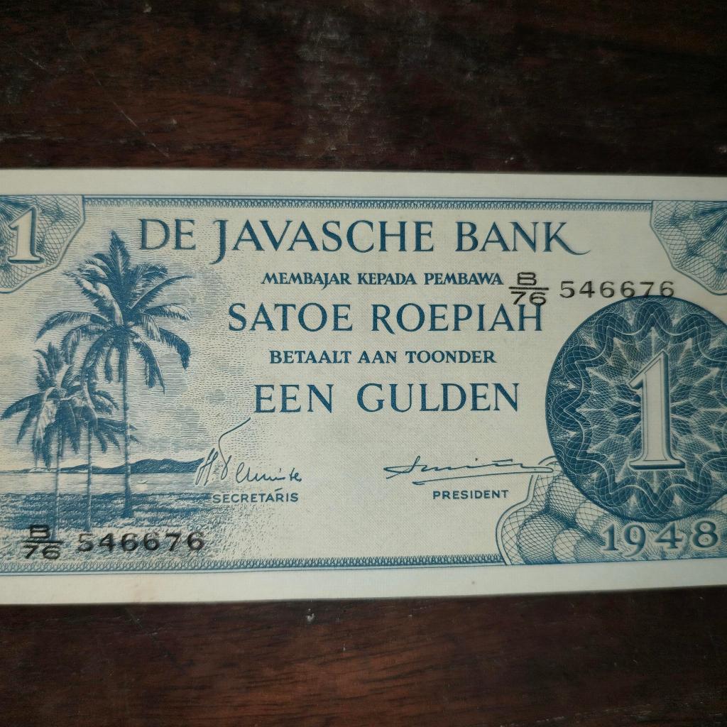 uang kuno 1 rupiah tahun 1948