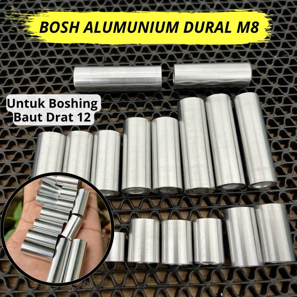 Bosh Alumunium M8 Baut 12 Boshingan Alumunium T6063
