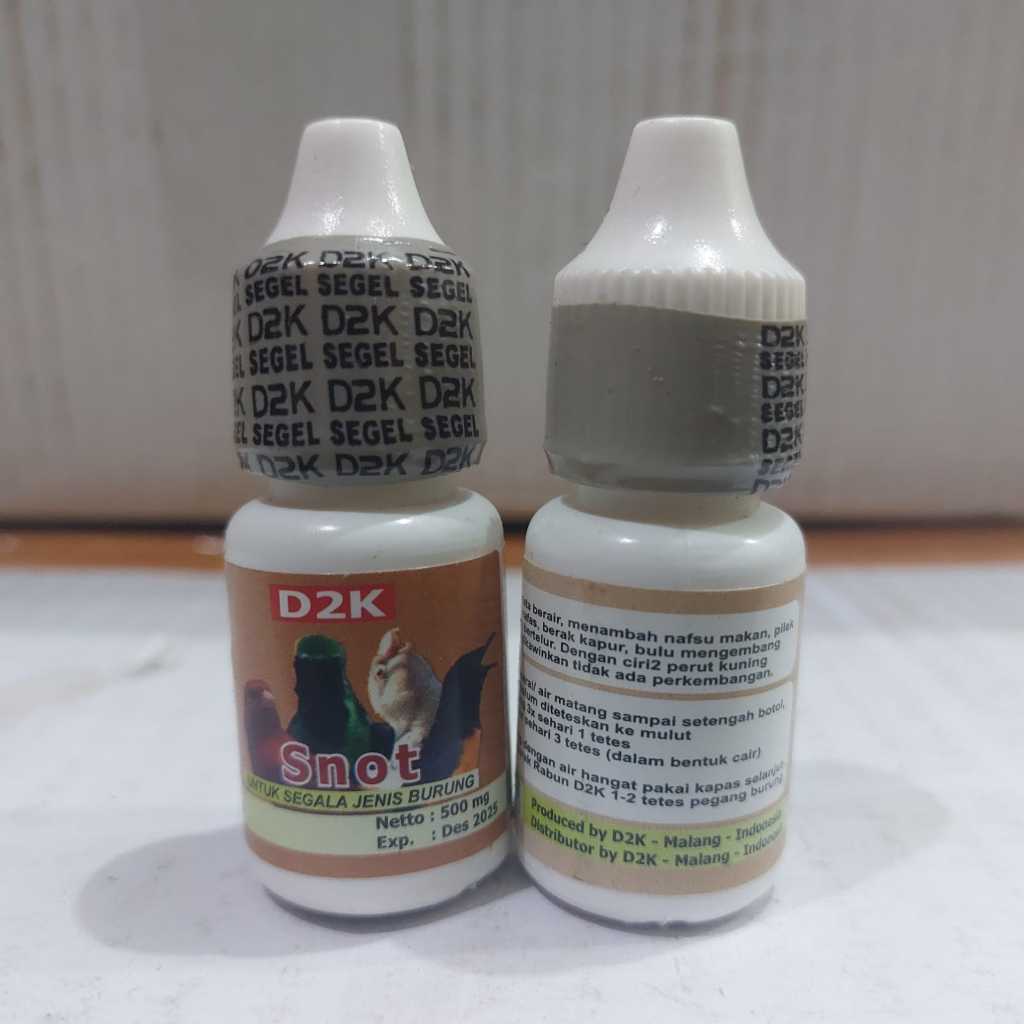 SNOT D2K OBAT BURUNG SAKIT MATA SNOT BERAIR PILEK SESAK NAFAS