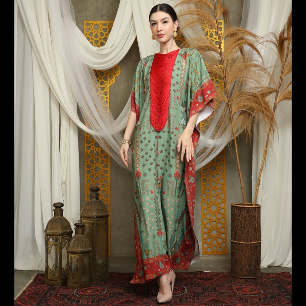Kaftan Hijau • Kaftan Sage • Kaftan Modern • Kaftan Jumbo • Long Kaftan Premium • Dress Hijau • Dres