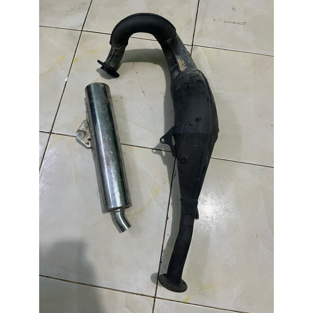 KNALPOT STANDAR NINJA R SS ORIGINAL COPOTAN