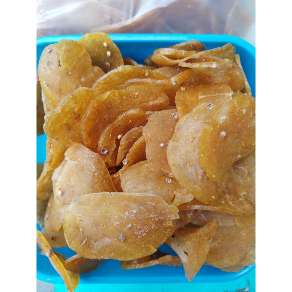 KERUPUK JANGEK MENTAH, belum digoreng.