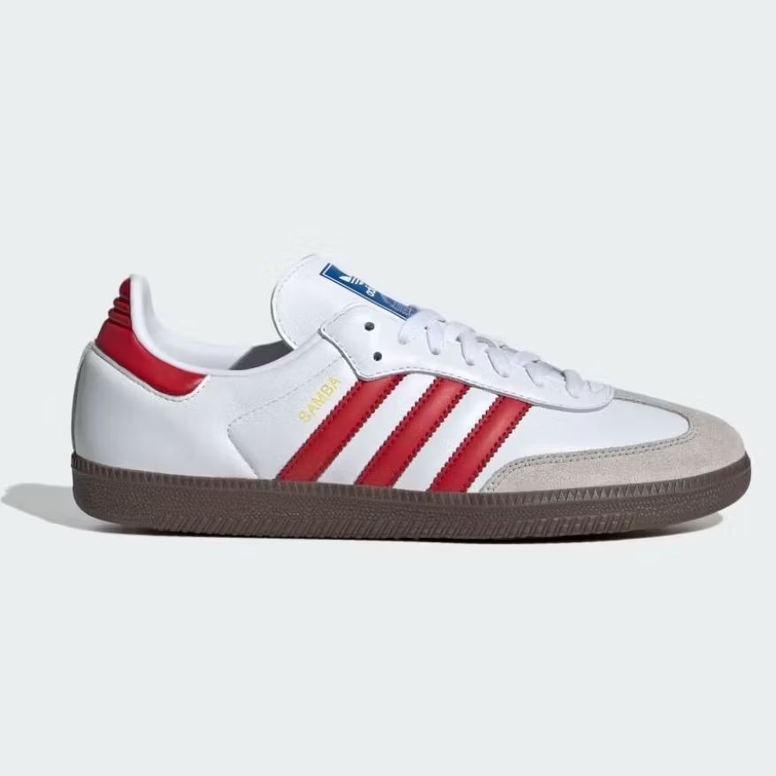 Sepatu Sneakers Casual Adidas Samba OG Unisex Authentic BNWB - White Red