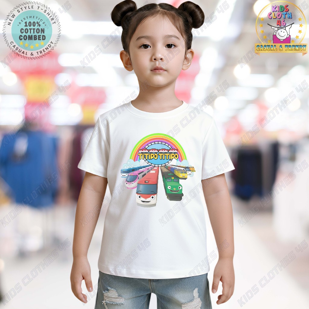Kaos Anak Tshirt Anak Pakaian Anak Laki-Laki & Perempuan Kustom Design Titipo-Titipo