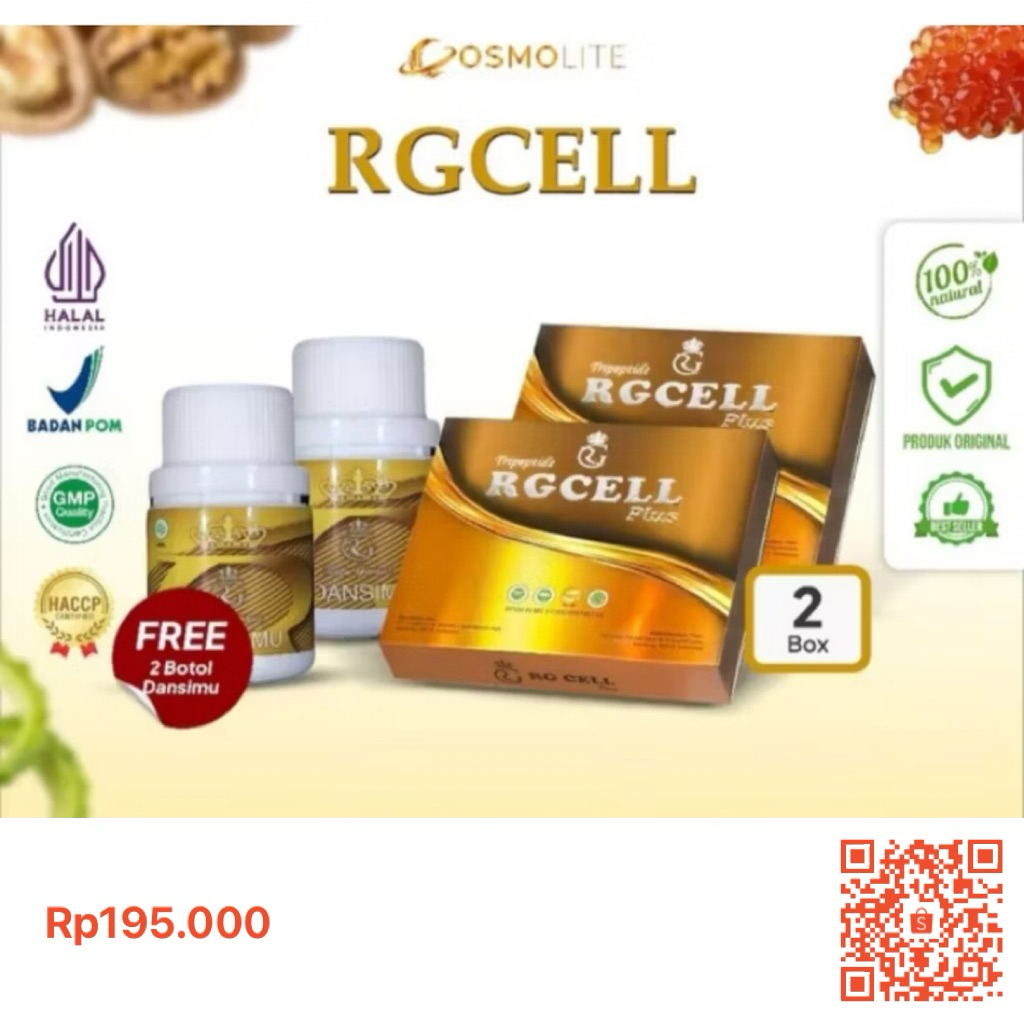 RG Cell Original / Suplemen Kesehatan Regenerasi Sel Tubuh Anti Diabetes Kanker Jantung Kolesterol A