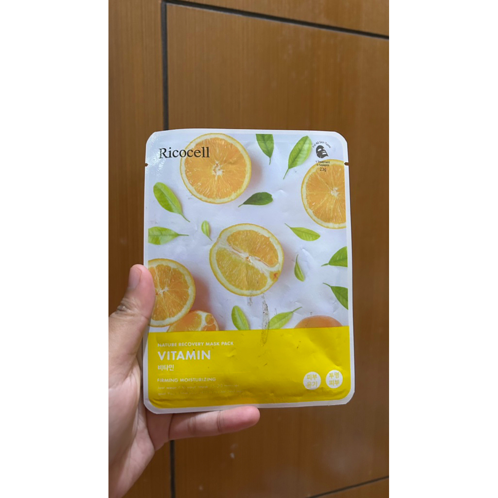 NEW - Masker Wajah Ricocell Recovery Mask Vitamin