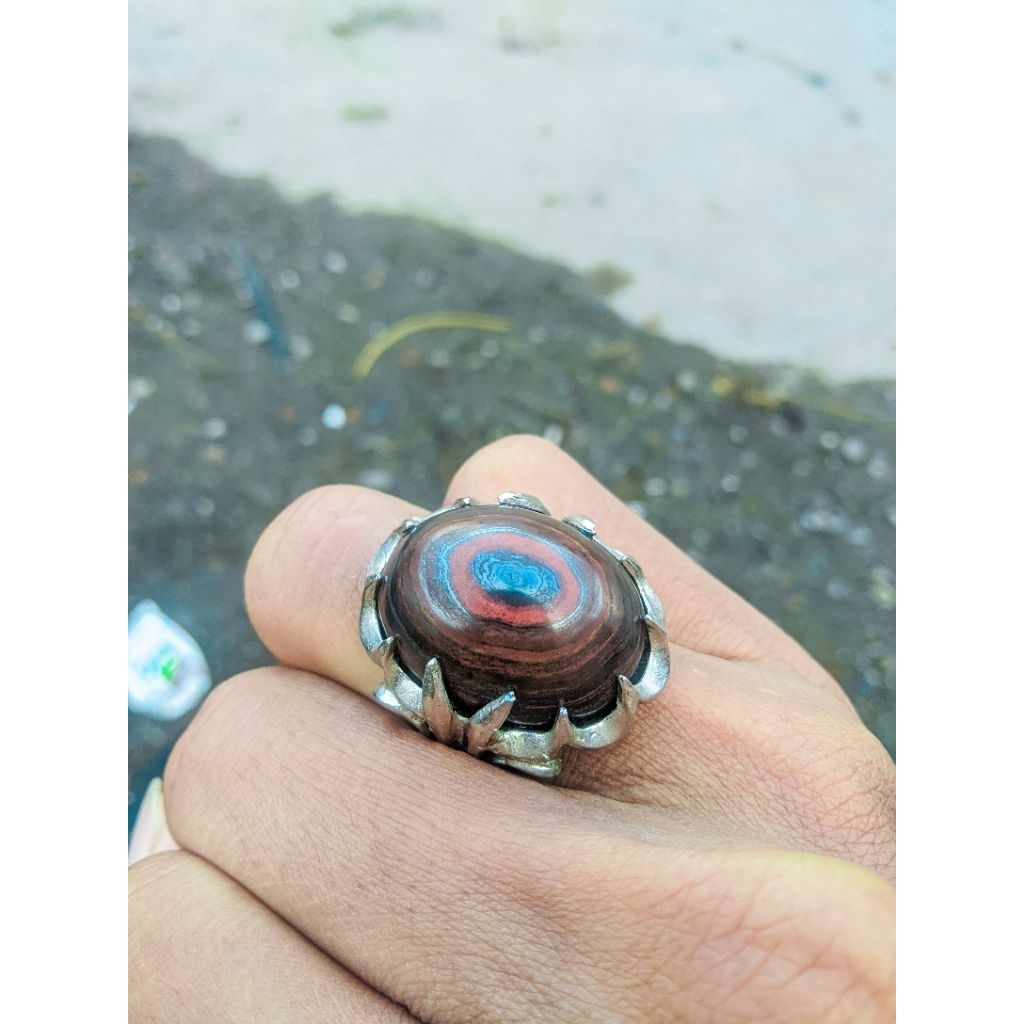 BATU AKIK PUSER BUMI TOP PAMOR NEMPEL MAGNET KUAT