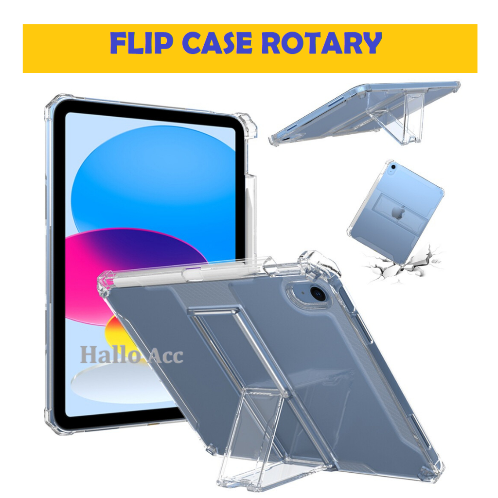 Case Ipad Gen 10 2022 Casing Standing Ipad Gen 11 2025 Anti Crack Stand Silikon Clear