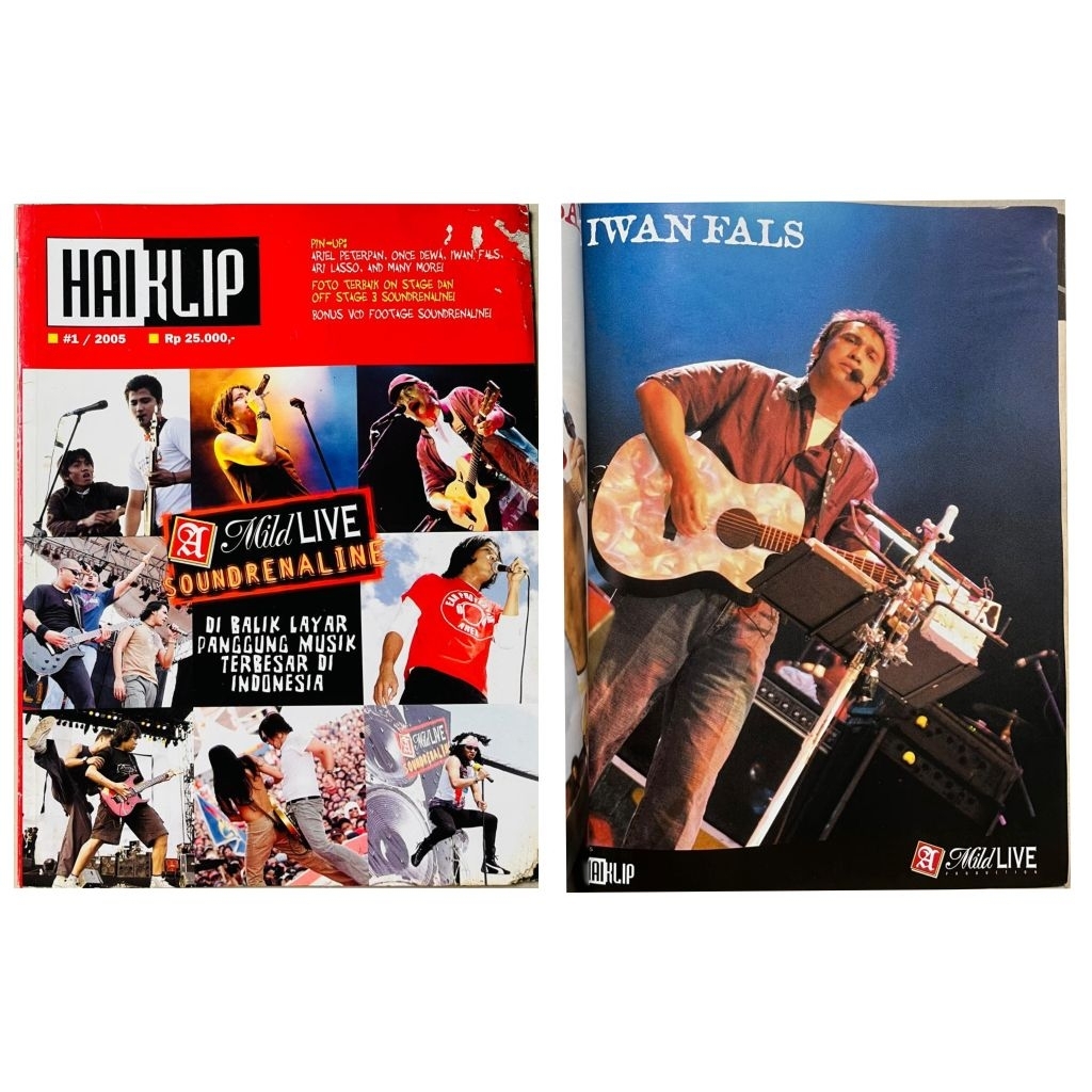 Majalah Hai Klip #1 / 2005 Soundrenaline : Iwan Fals - Dewa - Slank - Ari Lasso - Ariel