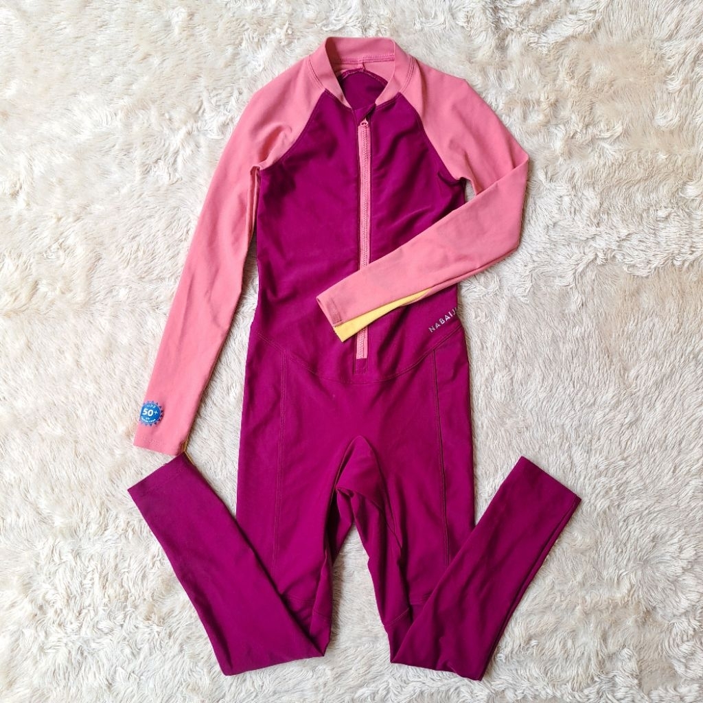 BAJU RENANG NABAIJI DECATHLON ANAK CEWEK PEREMPUAN LENGAN PANJANG KIDS LONG SLEEVES SWIMWARE SWIMSUI