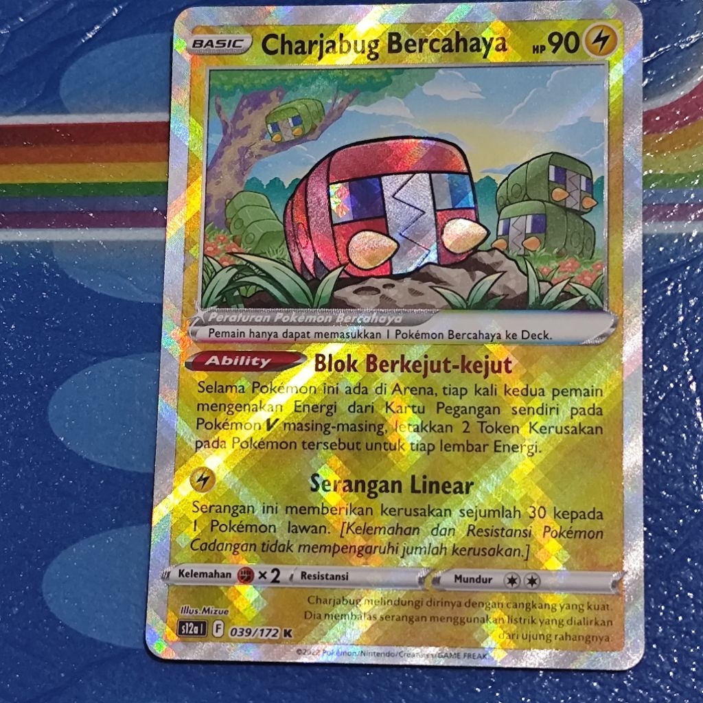 kartu pokemon charjabug shiny