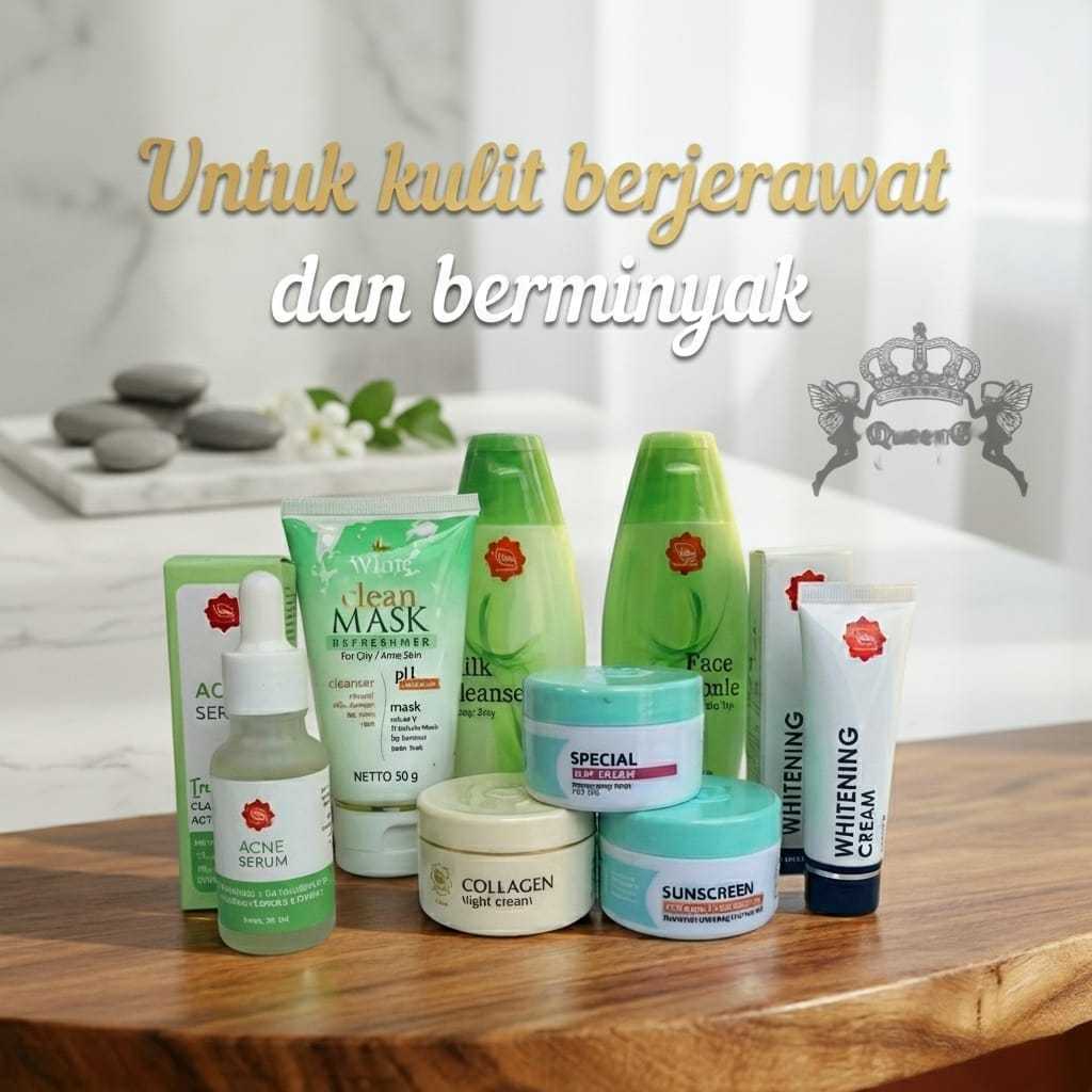 VIVA PAKET KULIT BERJERAWAT DAN BERMINYAK 8 PCS ~ ORIGINAL 100%