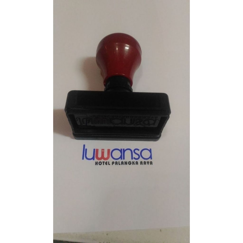 Stempel Flash Otomatis 2 Warna Free Desain