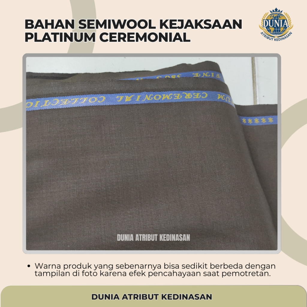 Bahan Semiwool Kejaksaan Platinum ceremonial