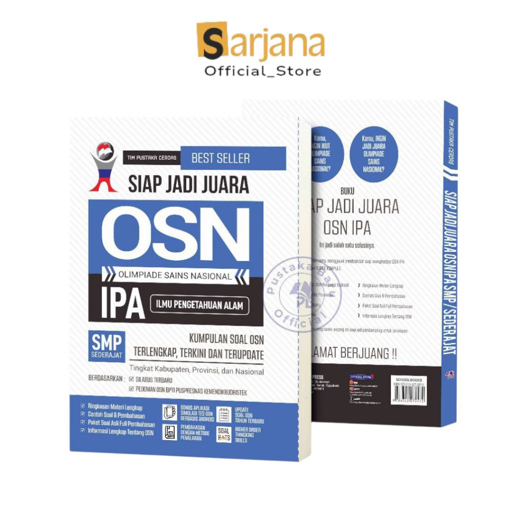Buku Olimpiade OSN IPA SMP Sederajat : Siap Jadi Juara OSN IPA SMP Pustaka Baru Press