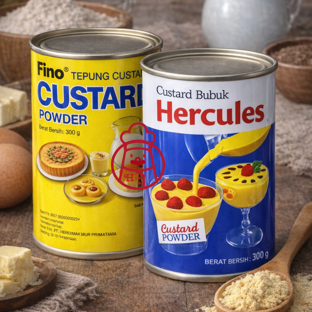 Custard Powder | Vla Bubuk | Filling Powder | Fino Hercules Primsfood Fillo Haan Rap