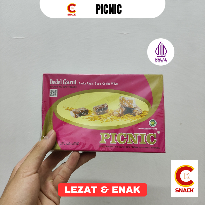 DODOL GARUT PICNIC 500g Manis Gurih Enak Halal Legit Snack Dodol Garut Tradisional Kualitas Premium