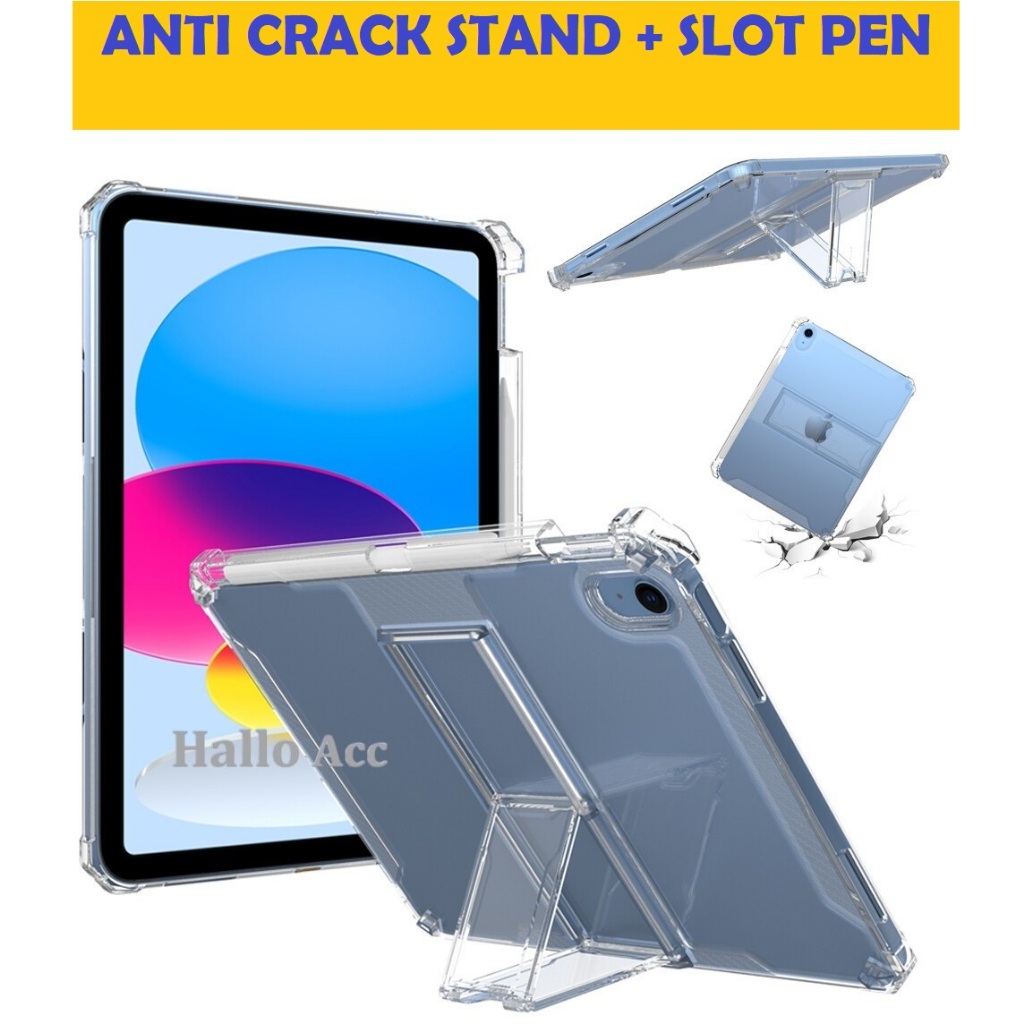 Case Ipad Gen 11 2025 / Ipad Gen 11 Casing Anti Crack  Stand Silikon Clear