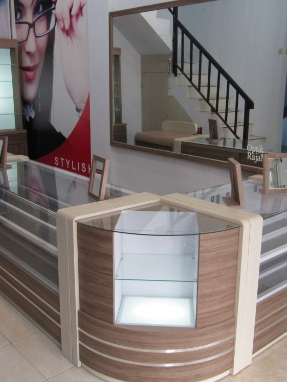 Etalase Display Toko Kacamata Eyewear Optik - Display 2 Sisi