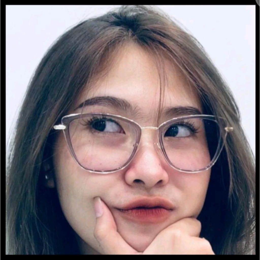 kacamata titanium cat eye wanita photocromic