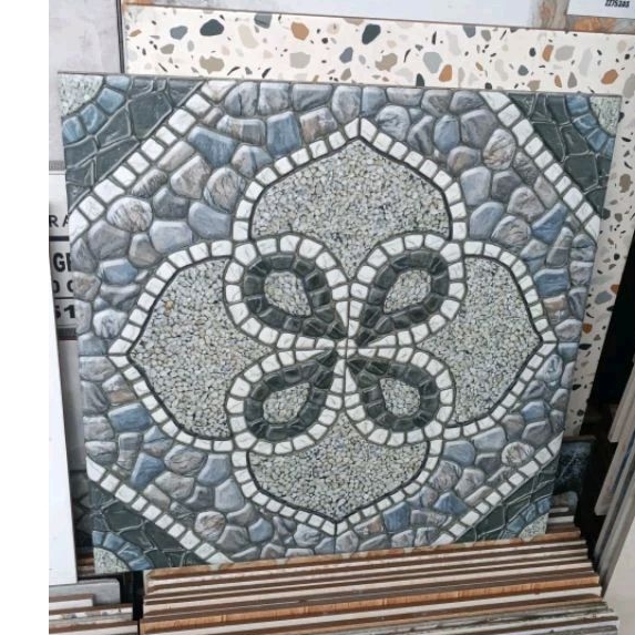 KERAMIK GARASI 50X50 ABU ABU CHAMPS GREY