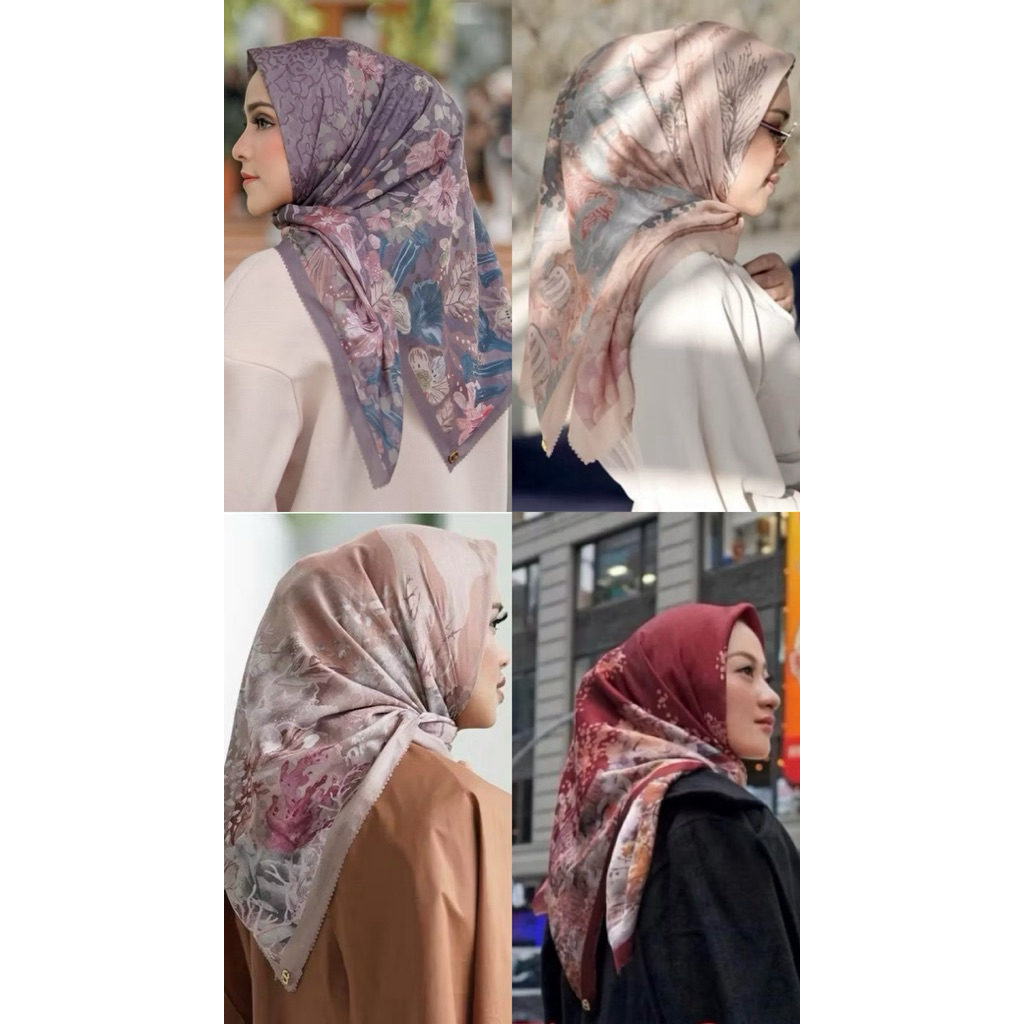 READY‼️ Buttonscarves As Is Lawasan Daisy, Savana, SOTS, Tetris, NY Reborn, dll