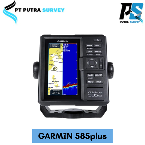 GARMIN GPS MAP 585 PLUS Baru Sonar CHIRP Peta Indonesia IPX7 6 Warna Antena GA-38