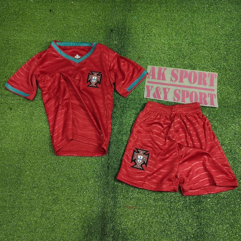 KIDS JERSEY PROTUGAL HOME WORLD CUP 2026 GRADE ORI // Baju Bola Anak Piala Dunia kualitas premium Si