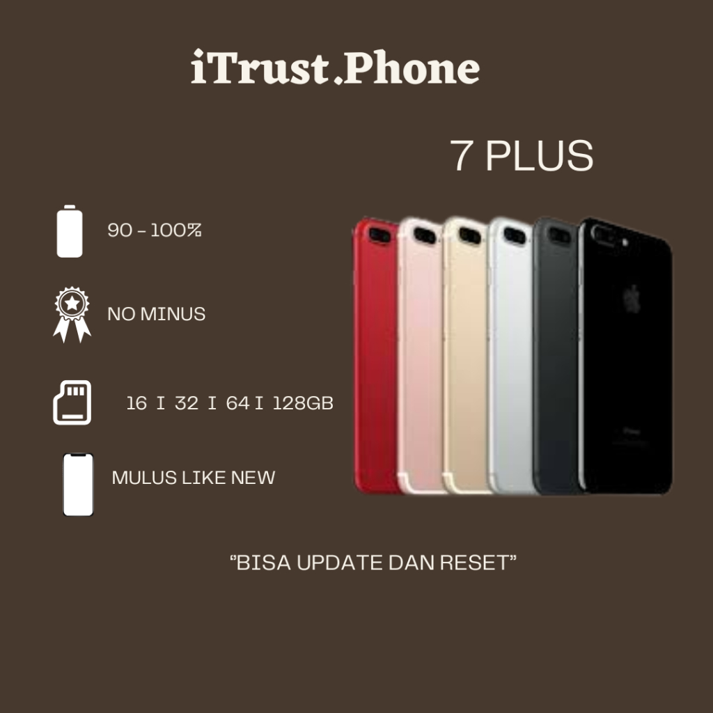iphone 7 Plus Second Fullset 32GB 128GB 256GB All Function Good Original 100%