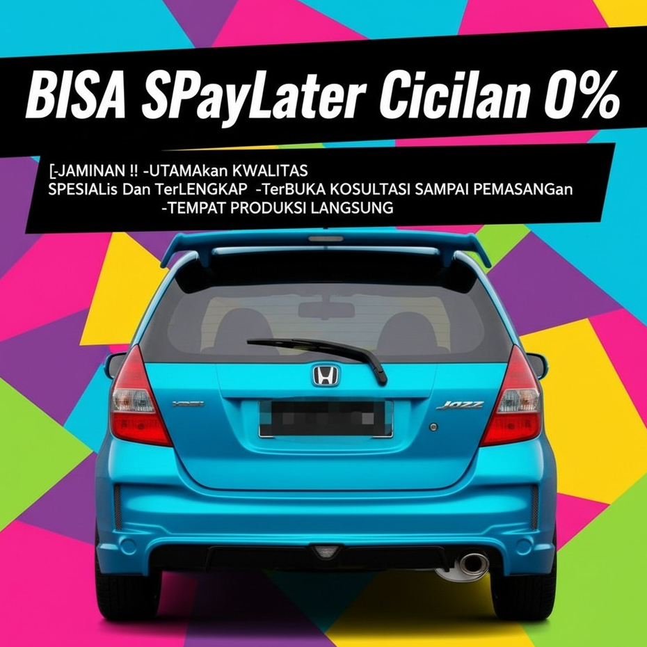 [READY] Bodikit Jazz Gd3 Bumper Belakang Jazz Gd3 Adaptasi Mugen Rs Grade A