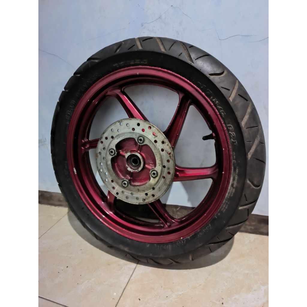 Velg Belakang CB150R Old Ori Repaint Red Candy