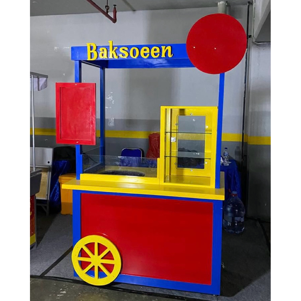 Jual BOOTH BEKAS Bahan Kayu (PORTABLE)