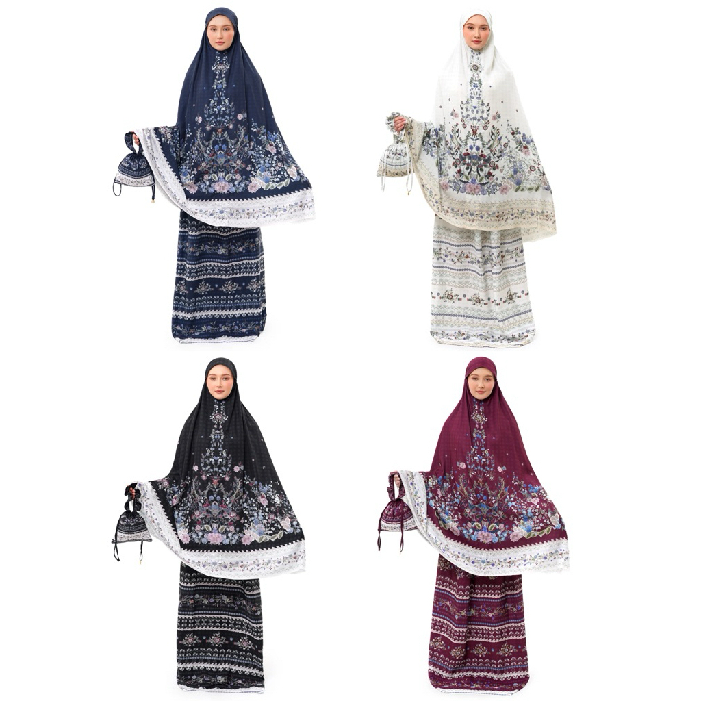 [baca deskripsi‼️] NADA PUSPITA MAJESTICA PRAYER ROBE MUKENA LEBARAN NADA PUSPITA MUKENA PRINT